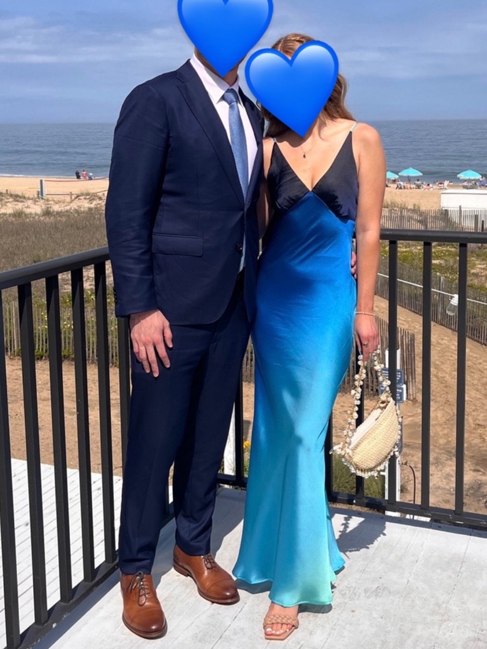 12th Tribe Mirabella Blue Satin Sorbet Maxi  Dress 💙 - Picture 6 of 6